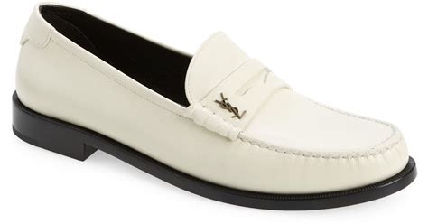 ysl monogram penny loafer.